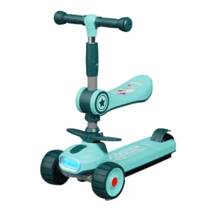 Multi-functional 2 In 1 Scooter Can Ride Baby's Multi Kick 3 Wheel With Led