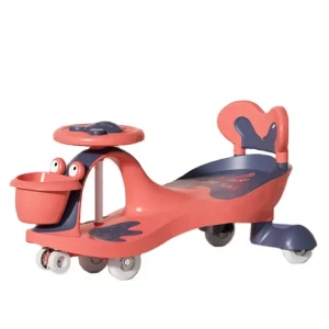 Hot Sale Factory Price Baby Swing Car Child Ride On Cars Kids Toys Plastic Twister Wiggle Car red