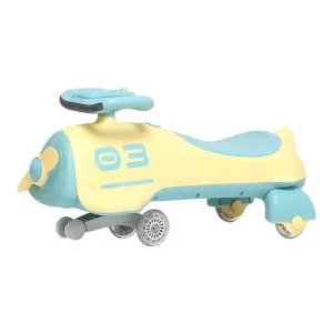 New Model Swing Car with LED Flashing Wheels Ride on Wiggle car