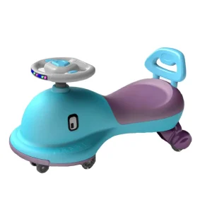 High Quality Kids Swing Cars Cute Dolphin Style with PU Flash Wheels